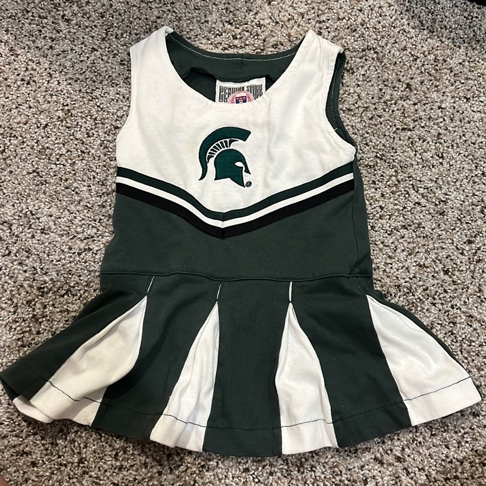 Michigan state university MSU 18 month cheer leader outfit